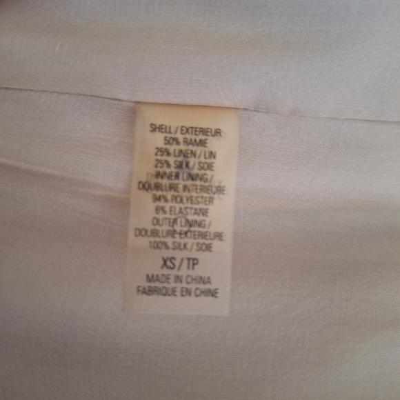 Eli Tahari Corpcore Tunic Blazer Officecore Professional Academia Linen Silk XS - Picture 12 of 16